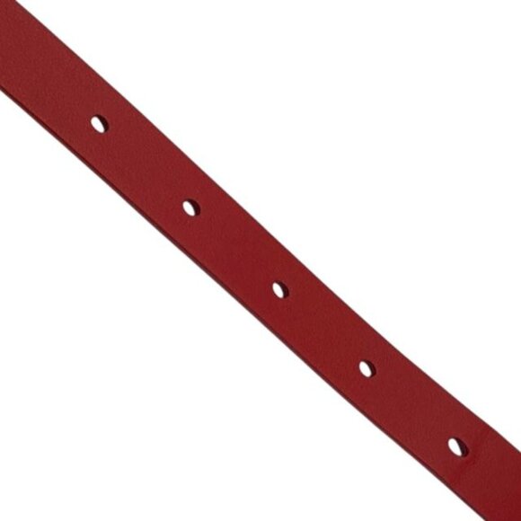 Christian Dior Belt Thin Belt CD Logo Red main image 5